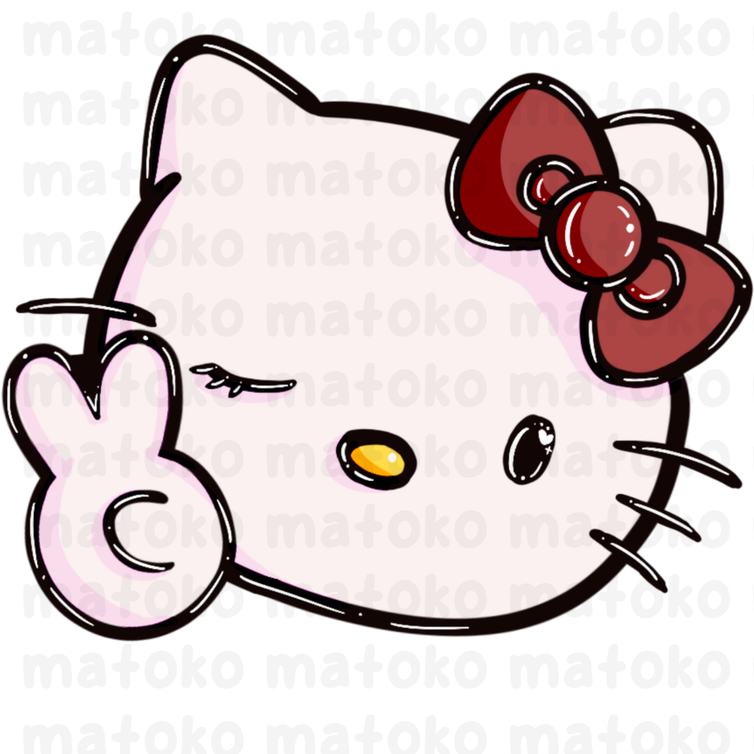 Cute Kitty - Peace Sign matoko